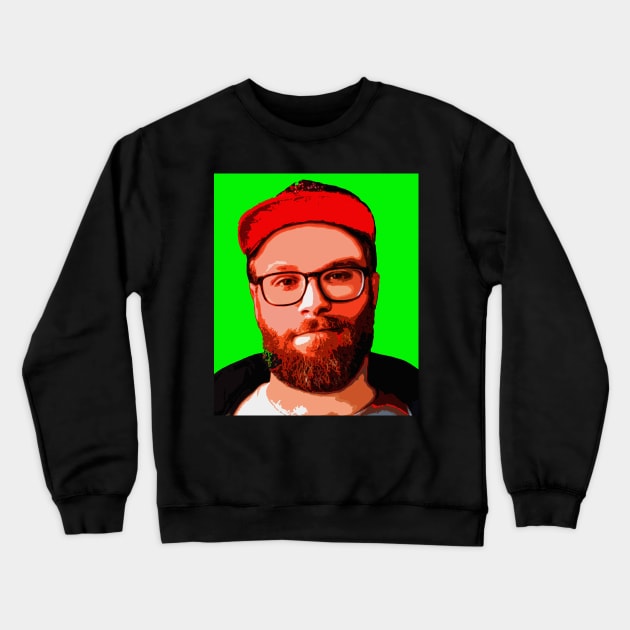 seth rogen Crewneck Sweatshirt by oryan80